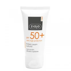 Crème Protectrice Visage avec Couleur Naturelle SPF50+