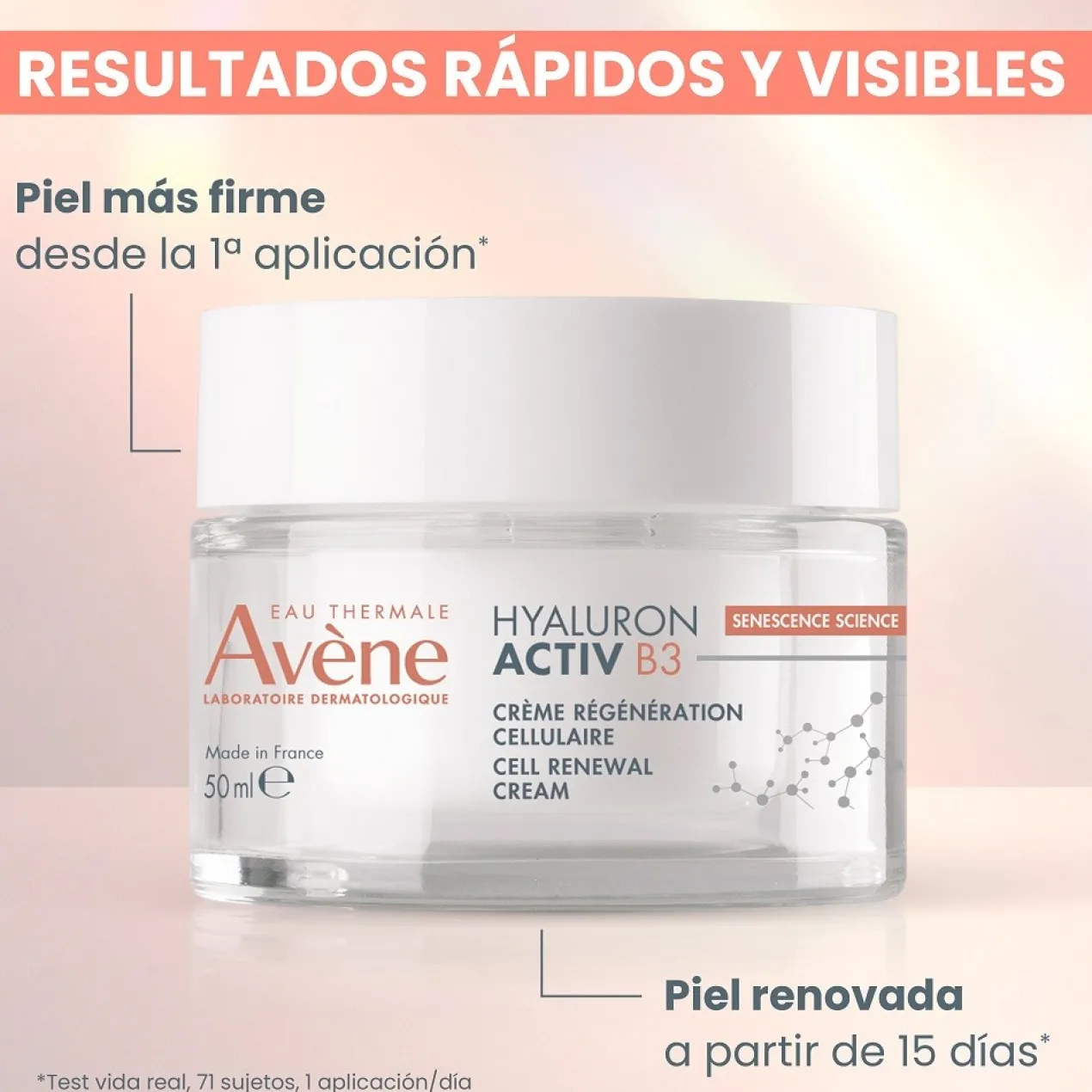 Crème régénératrice cellulaire anti-rides Hyaluron Activ B3