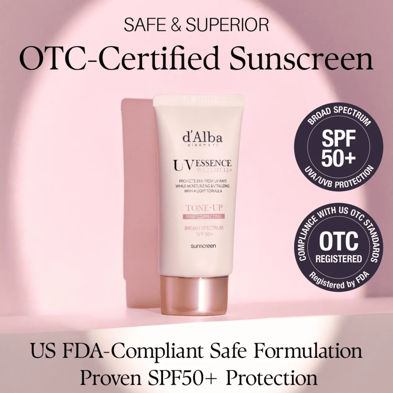 Crème solaire Tone Up SPF50+