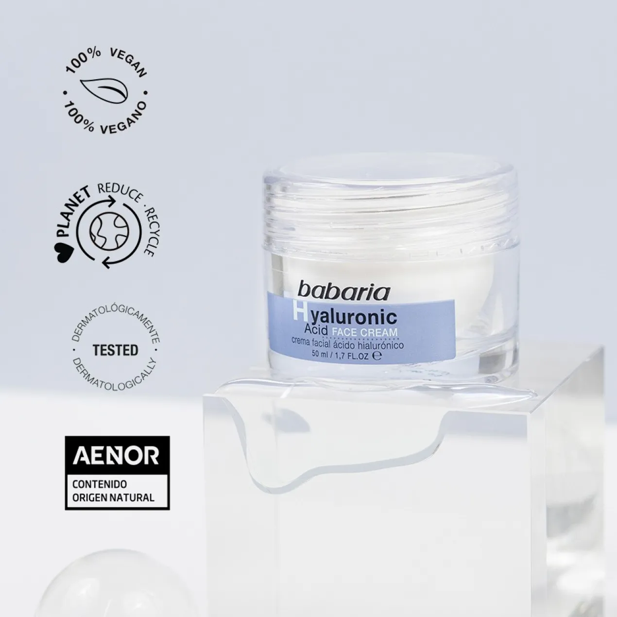 Crème Visage à l'Acide Hyaluronique Ultra Hydratante