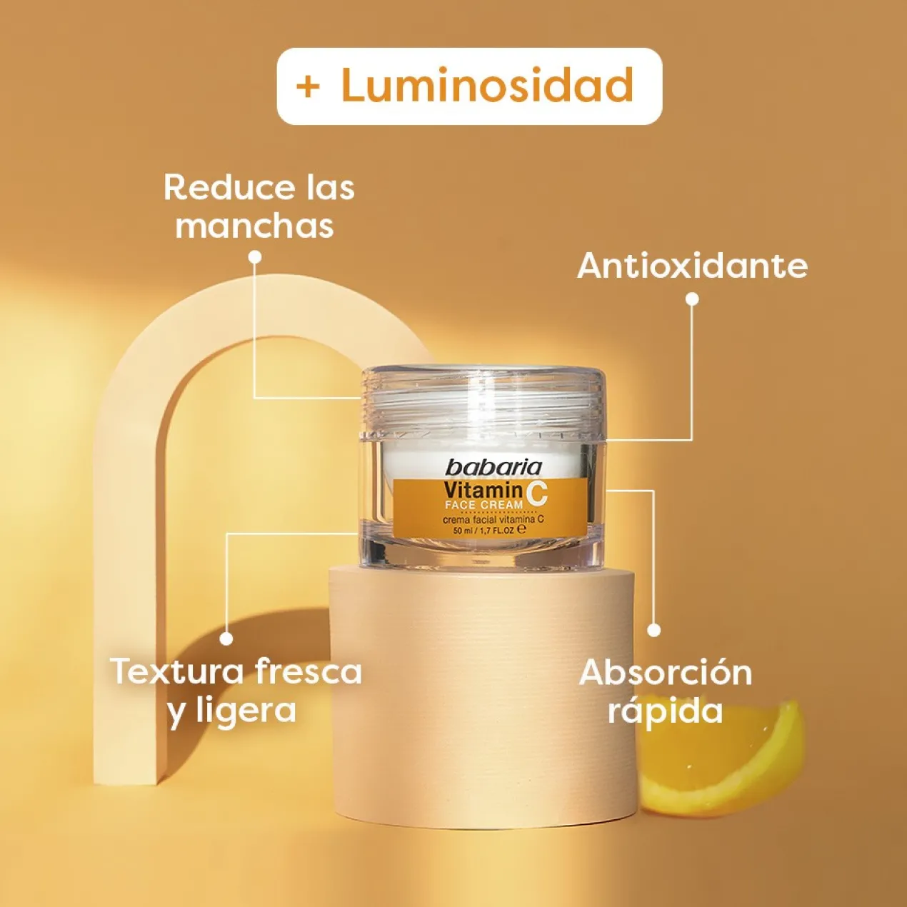 Crème Visage Vitamine C Effet Antioxydant + Luminosité