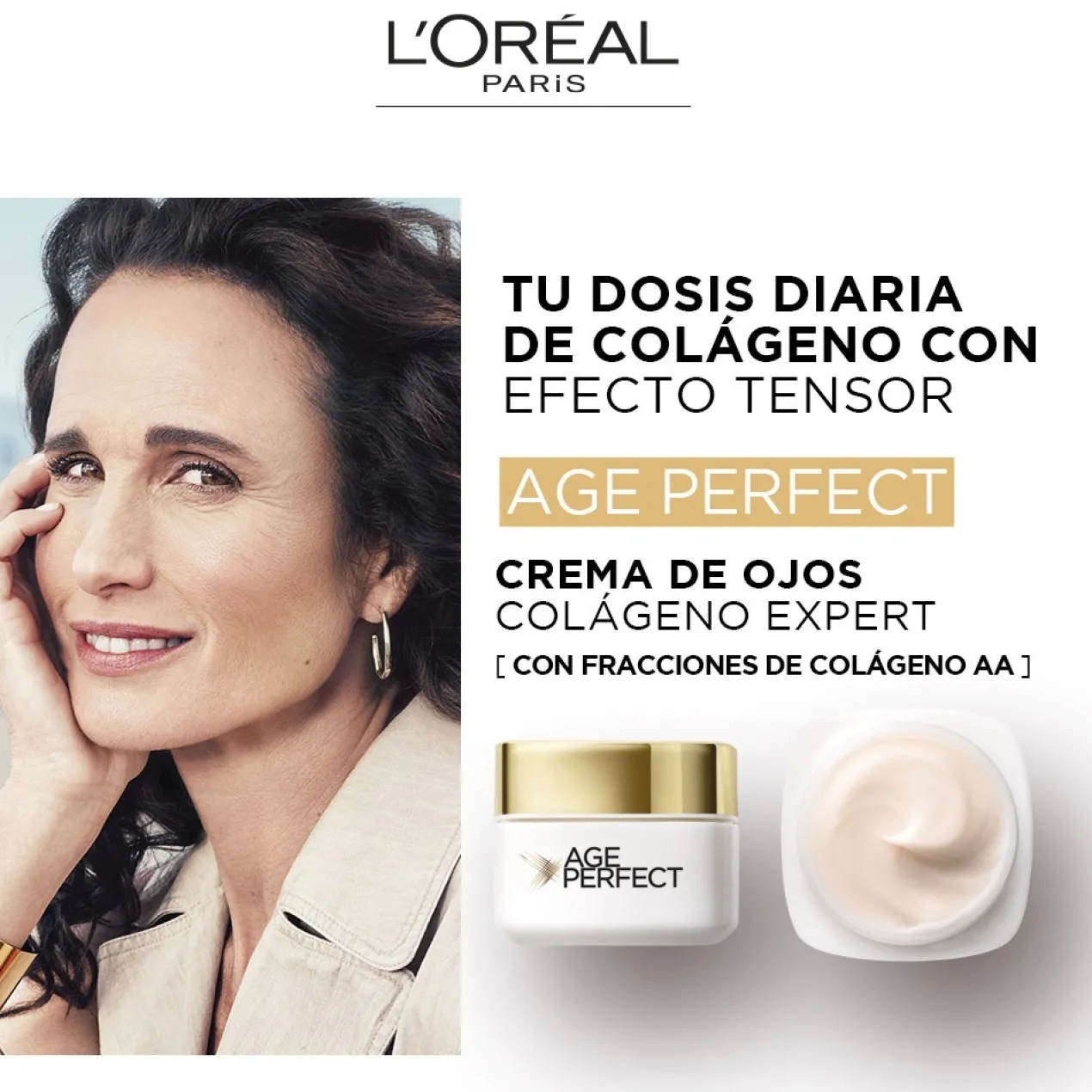 Crème yeux effet tenseur Age Perfect