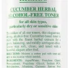 Cucumber Herbal Alcohol-Free Toner Tonique Visage au Concombre