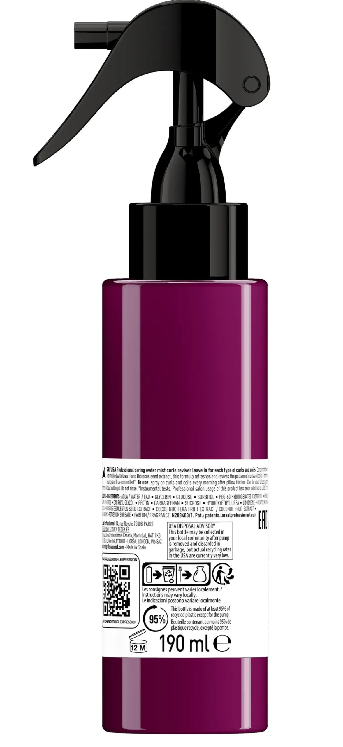 Curl Expression Eau Réactivatrice de Boucles