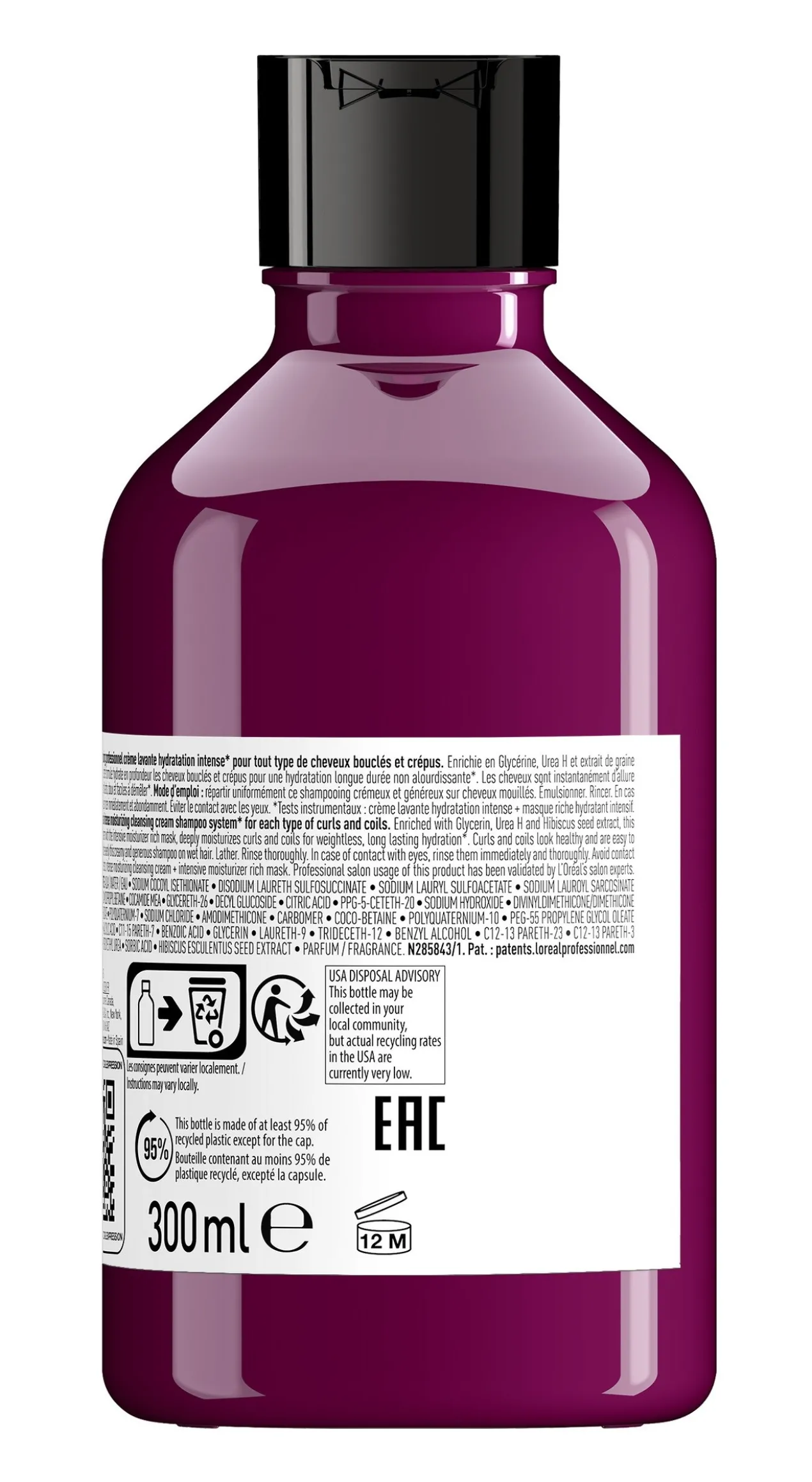Curl Expression Shampoing Crème Nettoyante Hydratation Intense