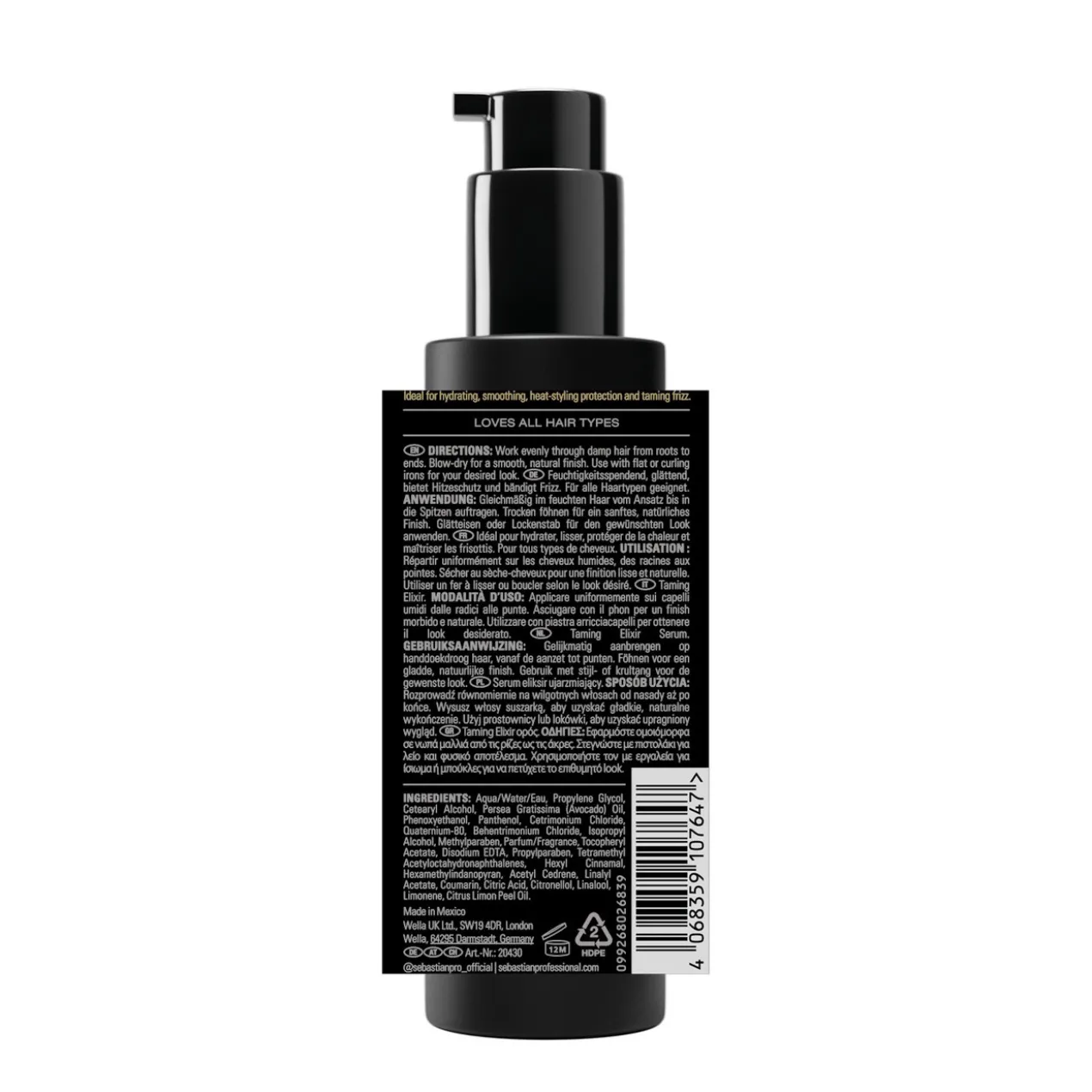 Dark Oil Taming Elixir Sérum Protection Thermique Professionnel