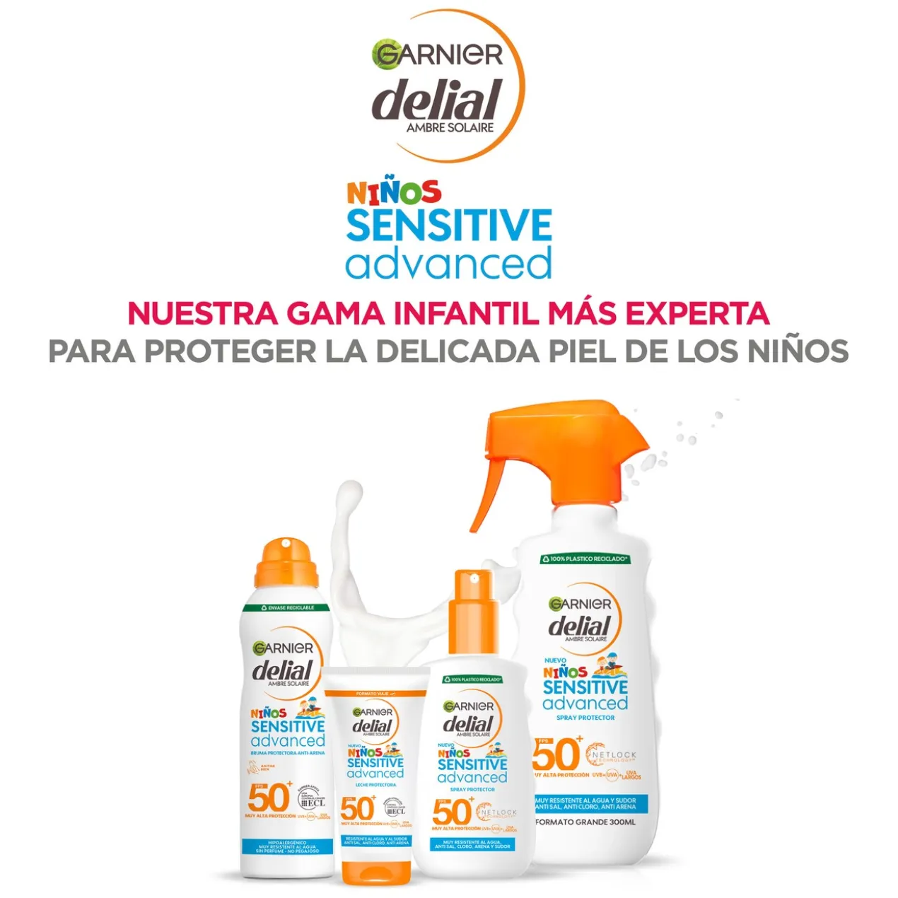 Delial Spray Solaire pour Enfants SENSITIVE ADVANCED