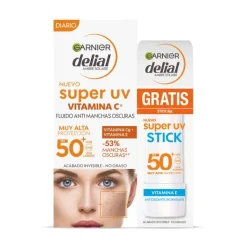 Delial Super UV Vitamine C SPF50+ Crème Visage + stick offert