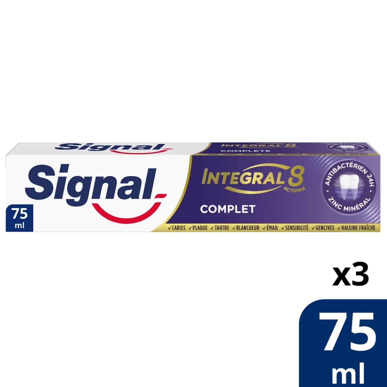 Dentifrice Antibactérien Integral 8 Complet