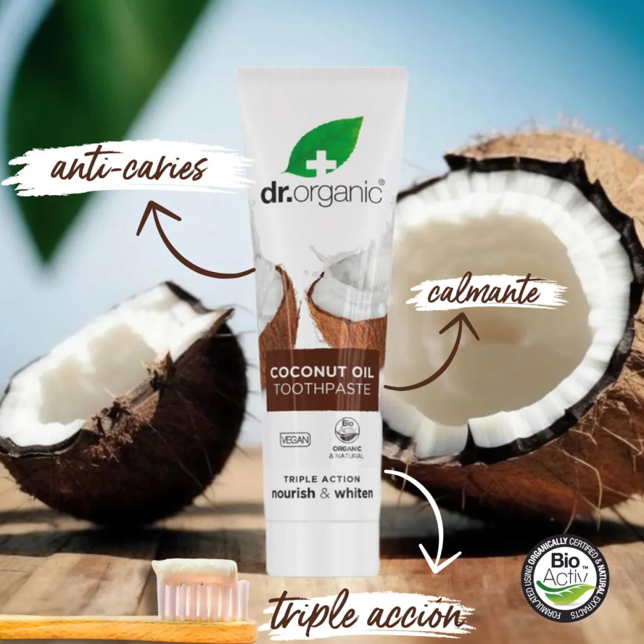 Dentifrice Blanchissant à l’Huile de Coco