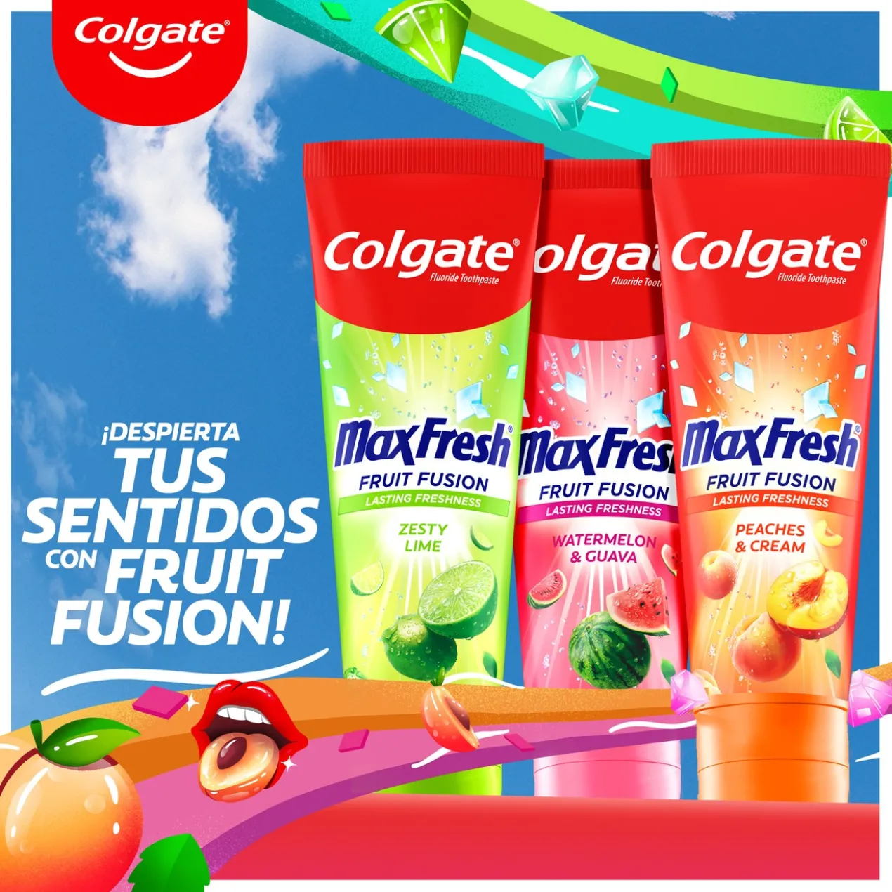 Dentifrice Max Fresh Fusion de Fruits
