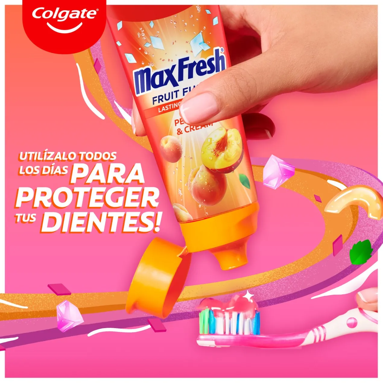 Dentifrice Max Fresh Fusion de Fruits