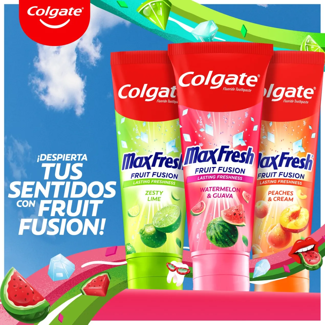 Dentifrice Max Fresh Fusion de Fruits