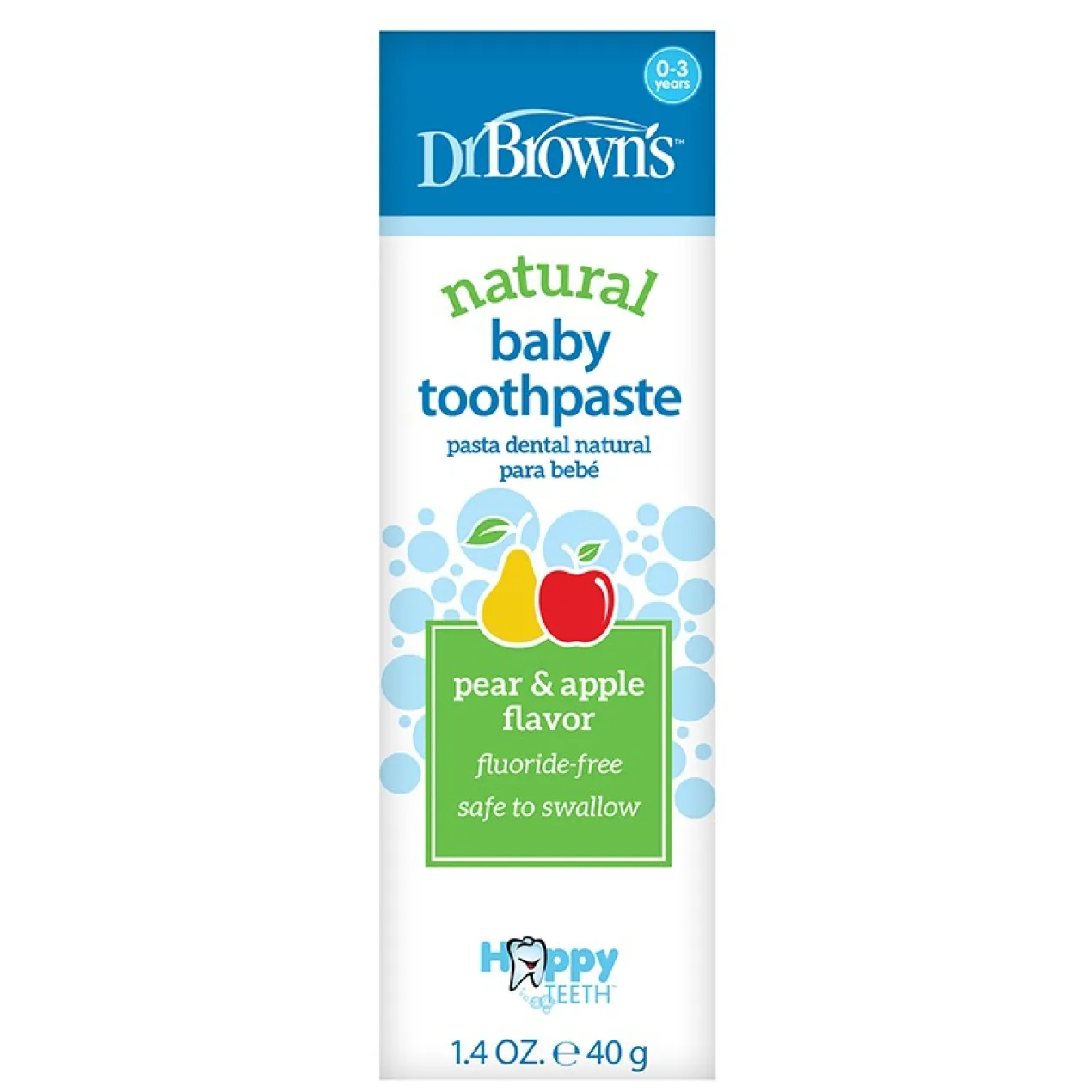 Dentifrice Naturel pour Bébés Poire-Pomme