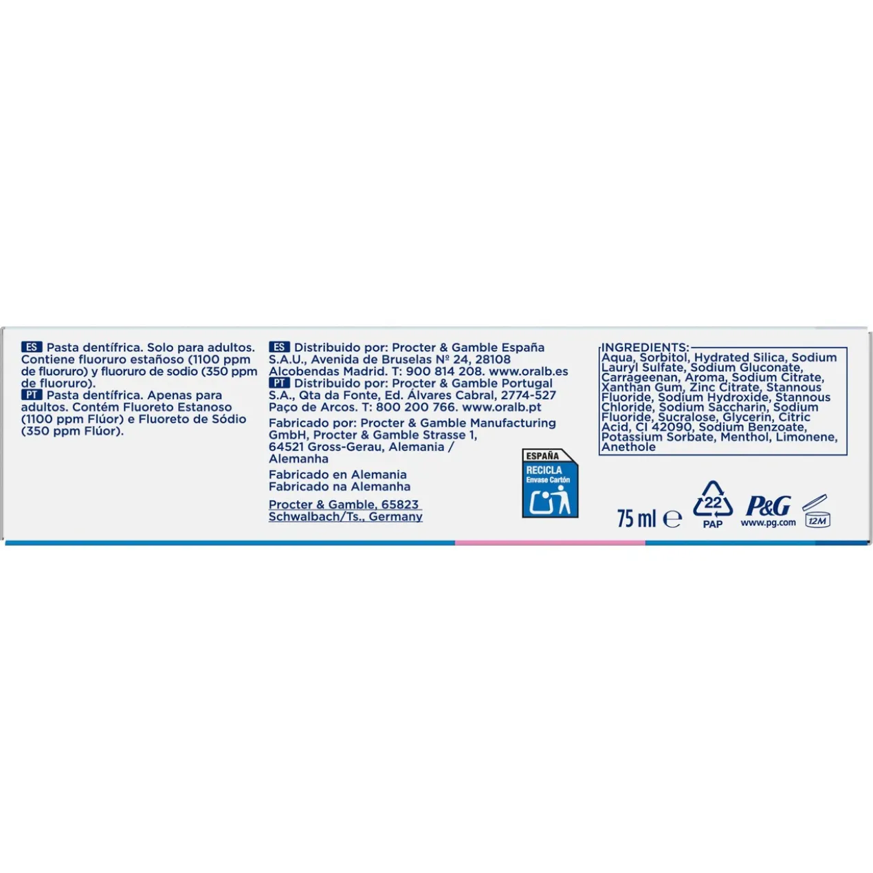 Dentifrice Pro-Expert Sensibilité