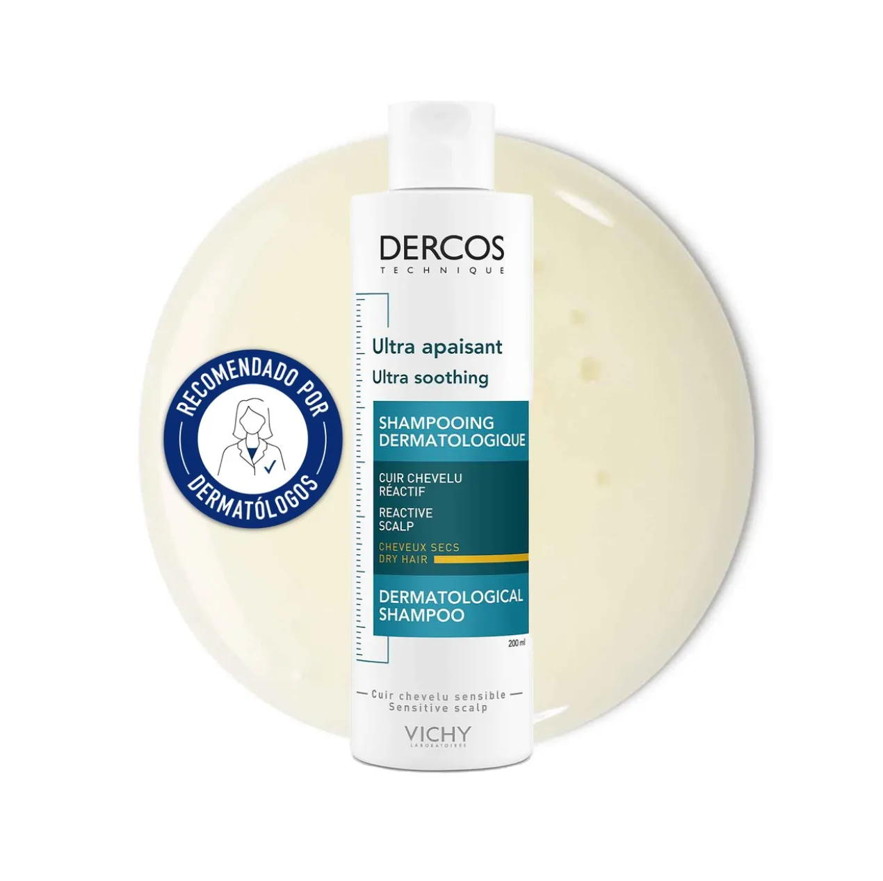 Dercos Shampoing Ultra Calmant cheveux secs