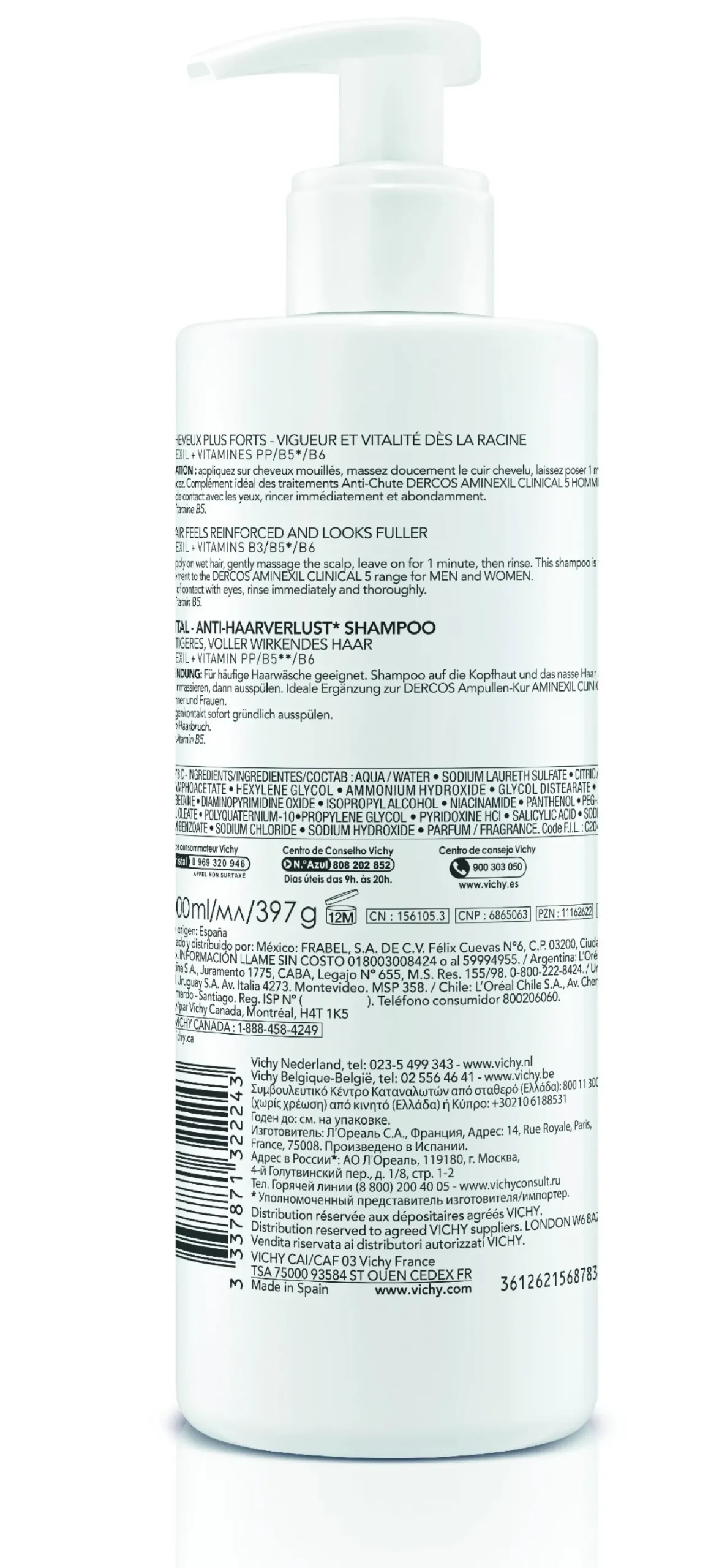Dercos Technique Shampoing Stimulant Energy+