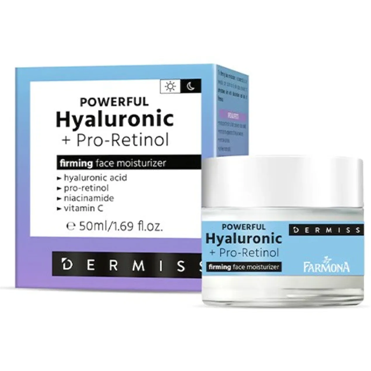 Dermiss Powerful Crème Visage Raffermissante à l'Acide Hyaluronique + Pro Rétinol