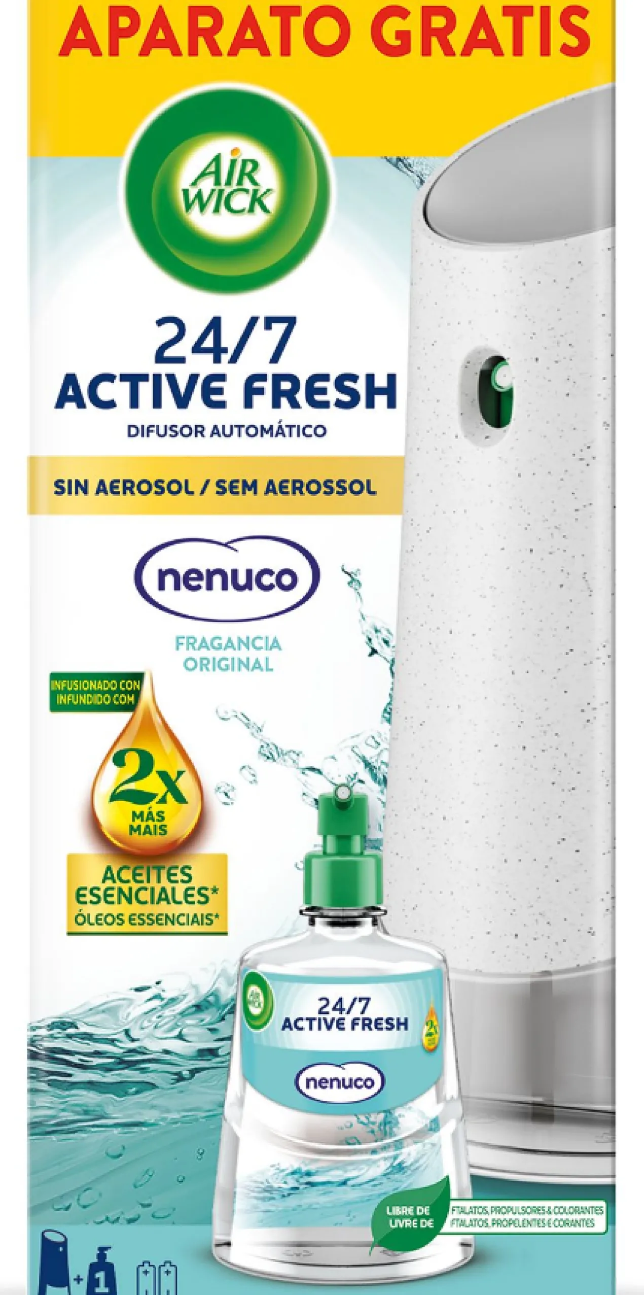 Diffuseur + Recharge Active Fresh Nenuco