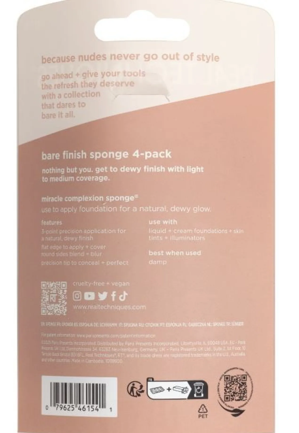 Édition Limitée New Nude Bare Finish Sponge 4 Pack