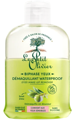 Démaquillant biphasé yeux à l’extrait d’olive