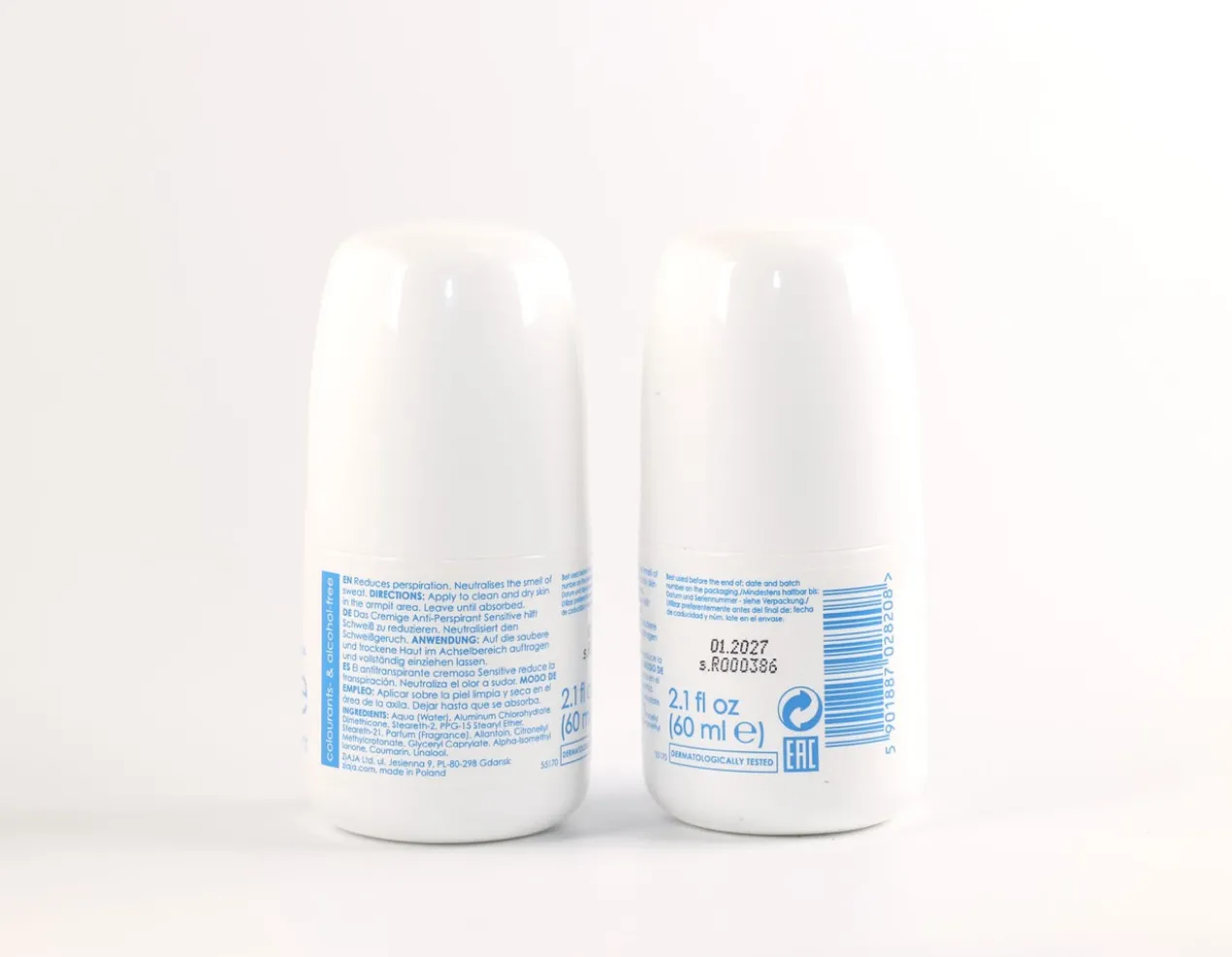 Déodorant antitranspirant Sensitive