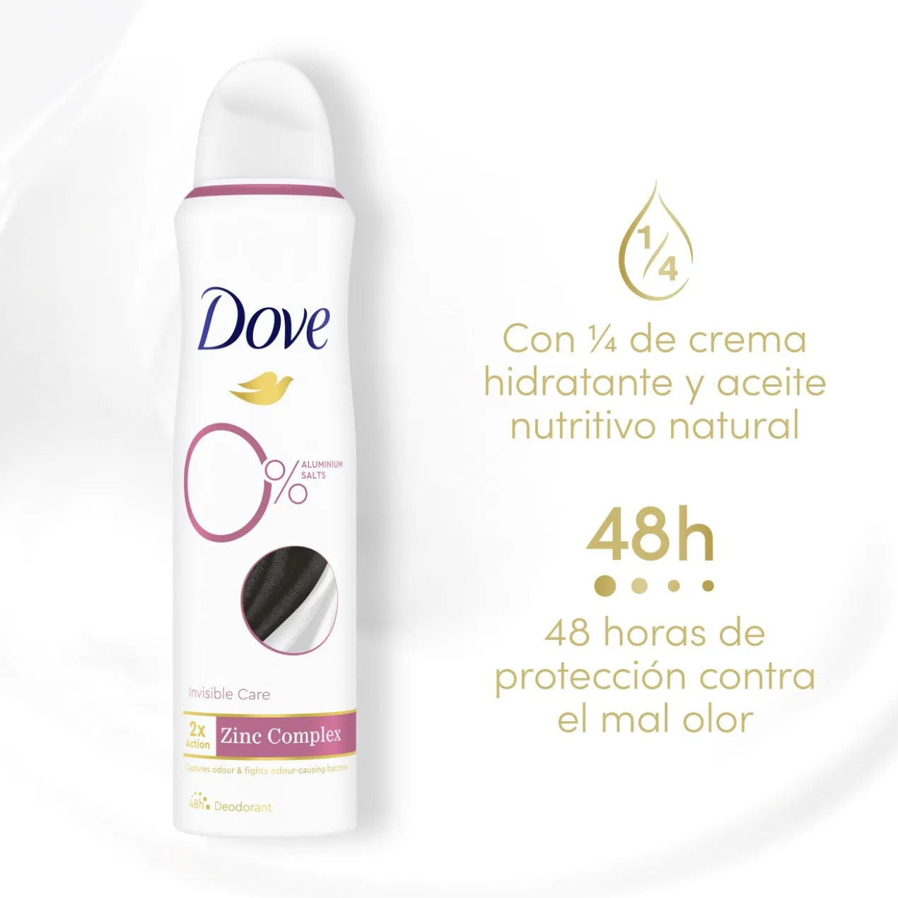 Déodorant en Spray 0% sans Aluminium Invisible