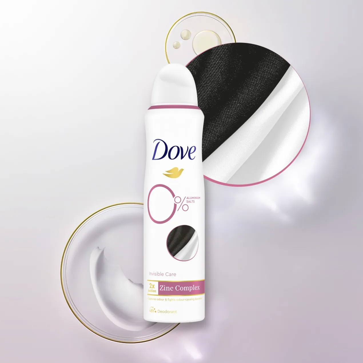 Déodorant en Spray 0% sans Aluminium Invisible