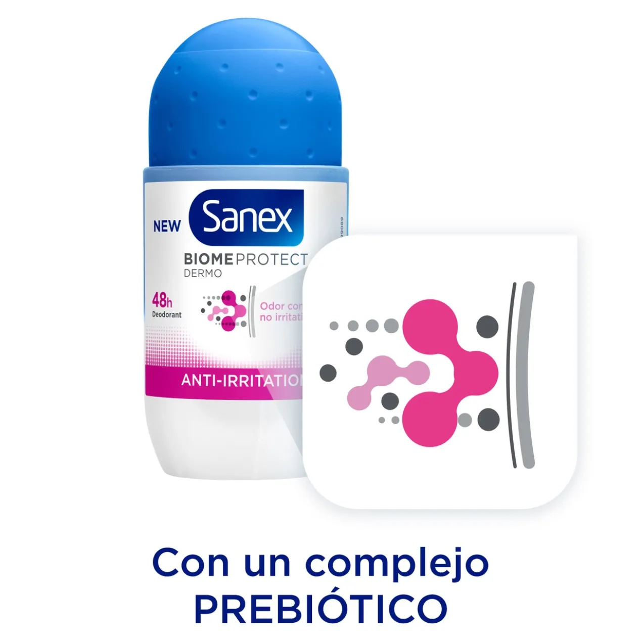 Déodorant Roll-On BiomeProtect Dermo 48h Anti-Irritation