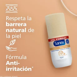 Déodorant Roll On Dermo+ Sensitive 72h Antitranspirant