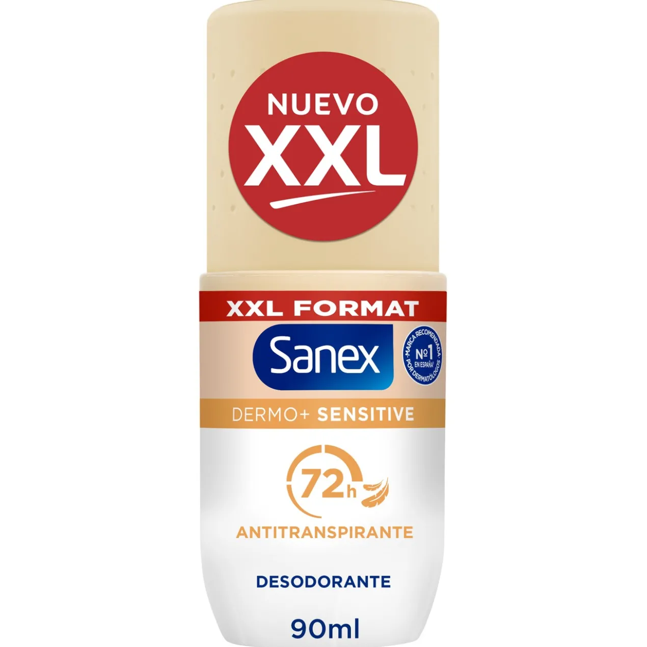 Déodorant Roll On Dermo+ Sensitive 72h Antitranspirant