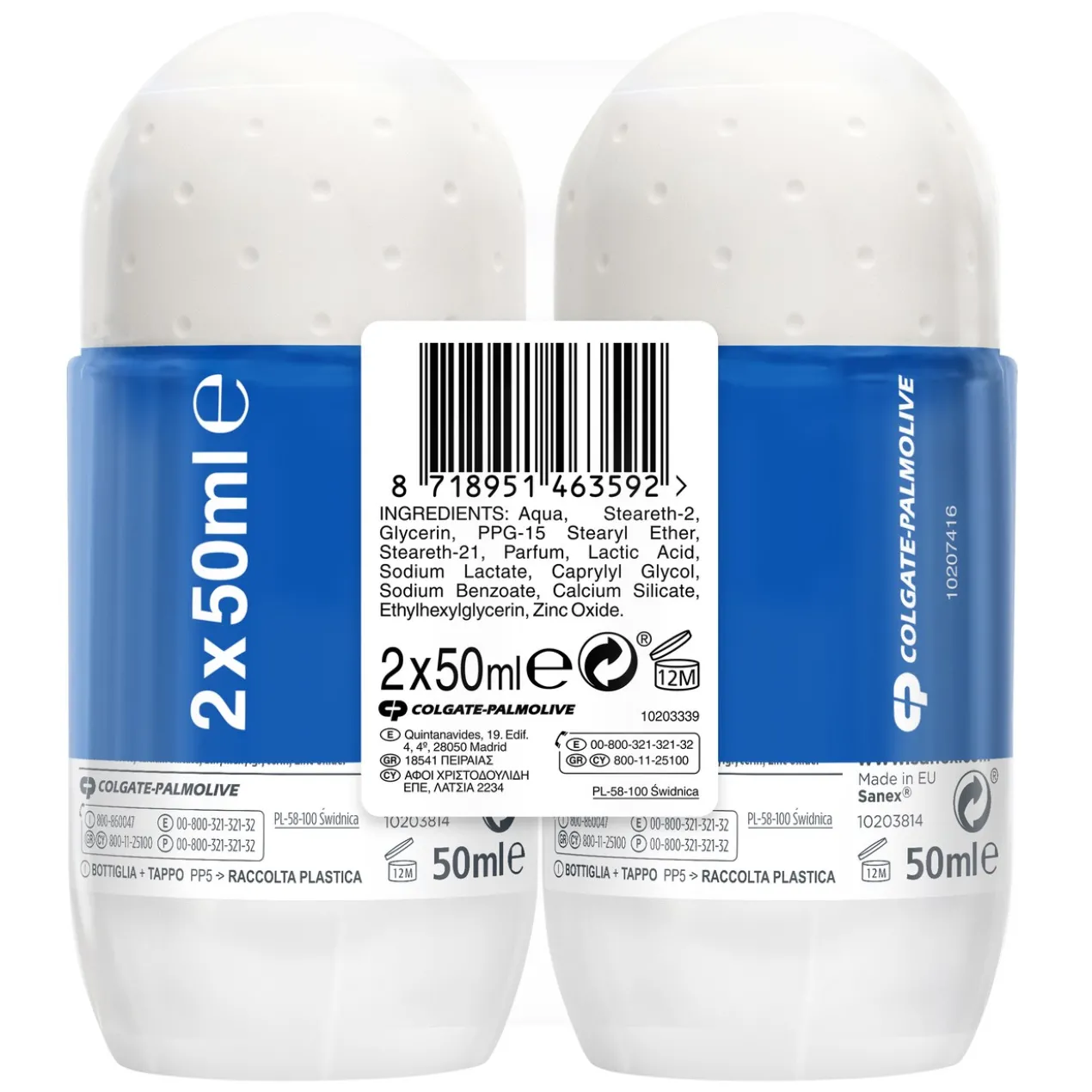 Déodorant Roll-On Zero % Extra Control Protection 48h