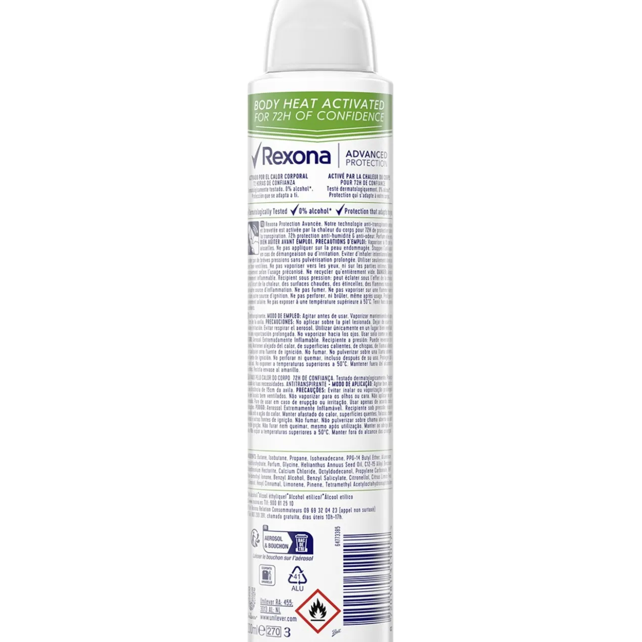 Déodorant spray Advanced Protection 72H Aloe Vera