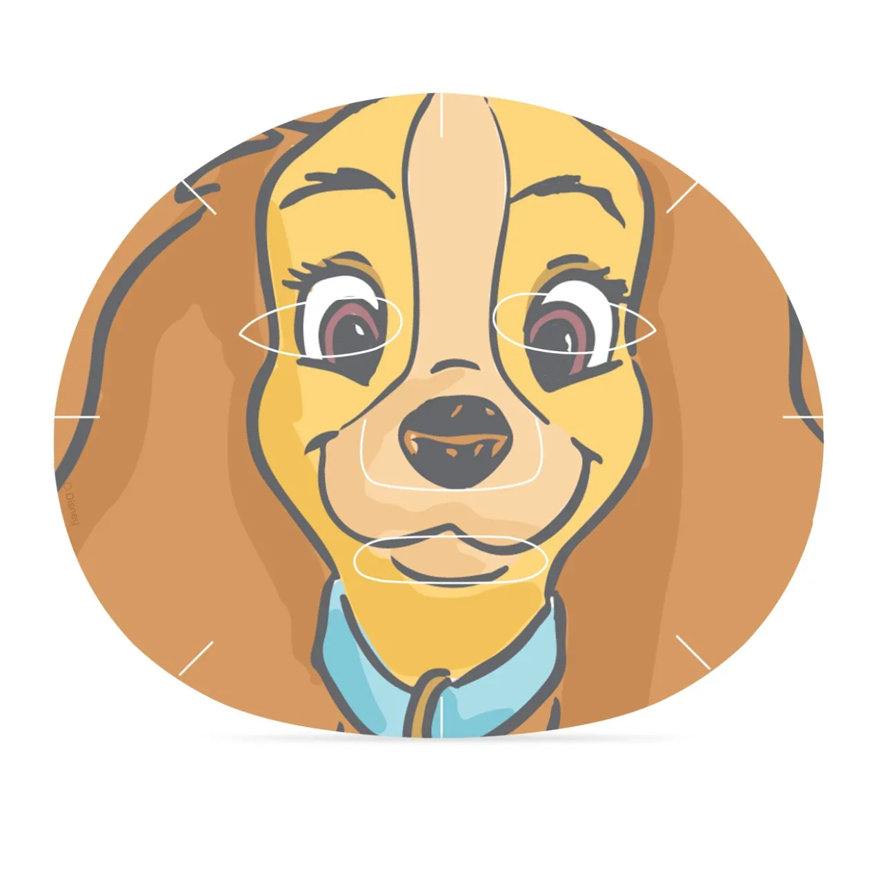Duo de Masques Tissu Lady & The Tramp