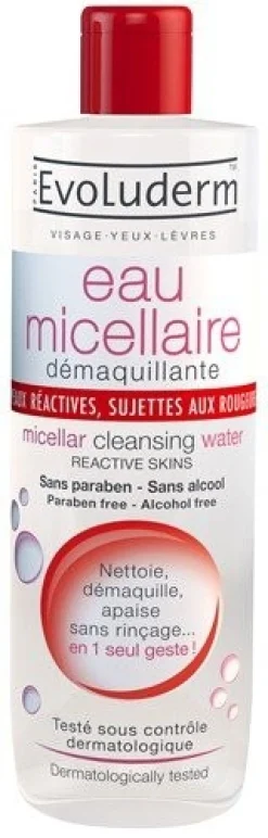 Eau micellaire démaquillante Peaux réactives