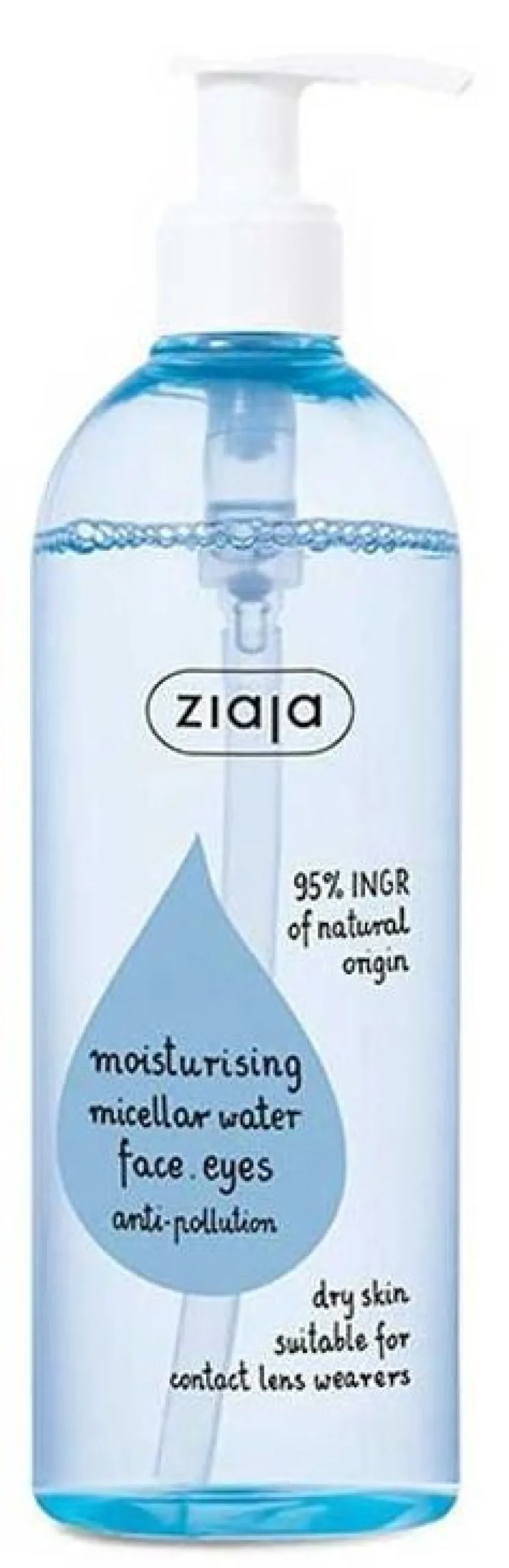 Eau micellaire hydratante pour visage et yeux Peaux sèches