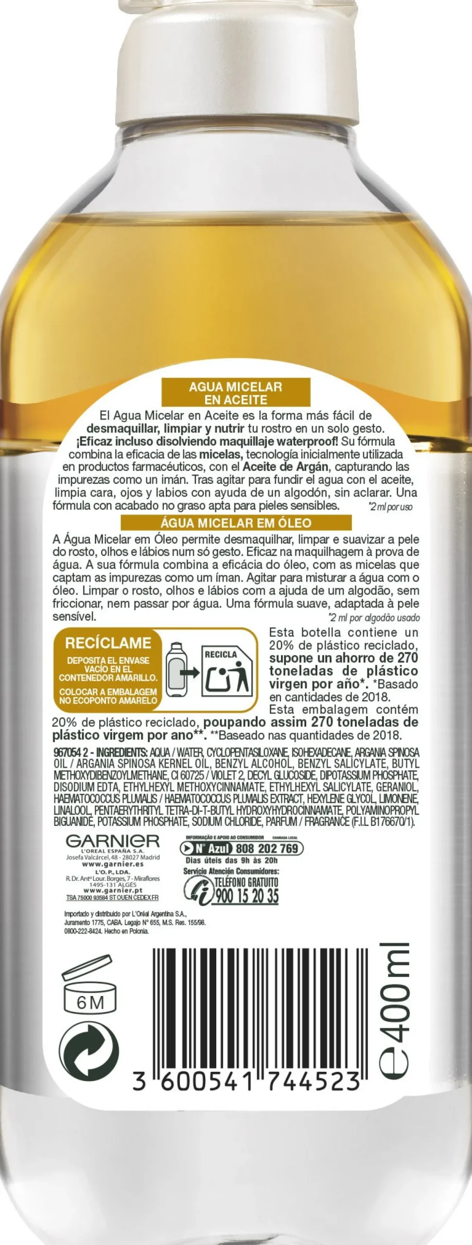 Eau Micellaire à l'Huile