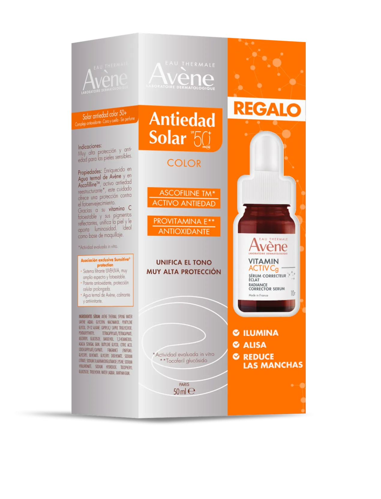 Eau Thermale Pack Solaire Anti-Âge coloré + Sérum Vitamin Activ Cg