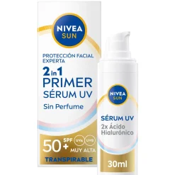 2 en 1 Primer Serum UV Quotidien Protection Visage SPF50+