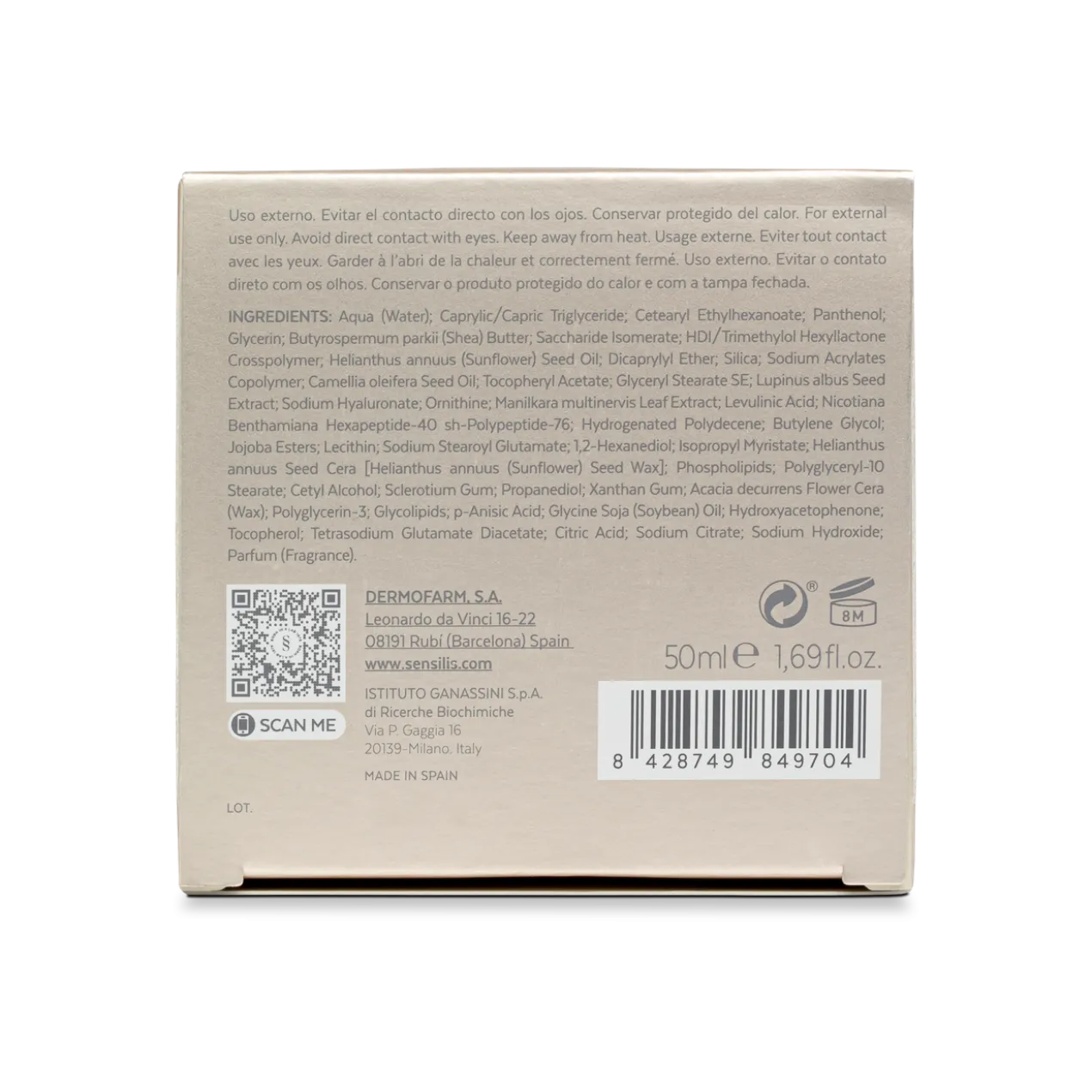 Eternalist A.G.E. [Crème de Jour] Crème Anti-glycation Peaux Matures ou Sèches