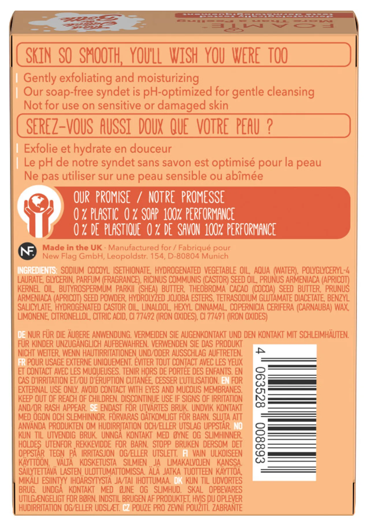 Exfoliant corporel solide