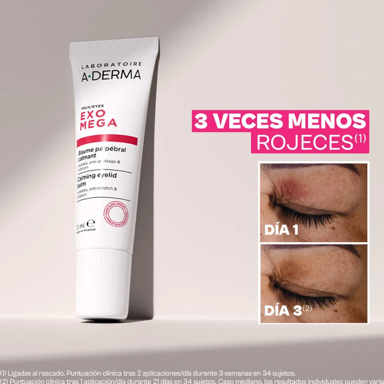 Exomega Baume Apaisant pour Paupières