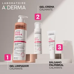 Exomega Gel Nettoyant Apaisant