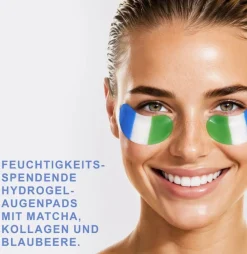 Eye Pad Mask Matcha Collagen Blueberry