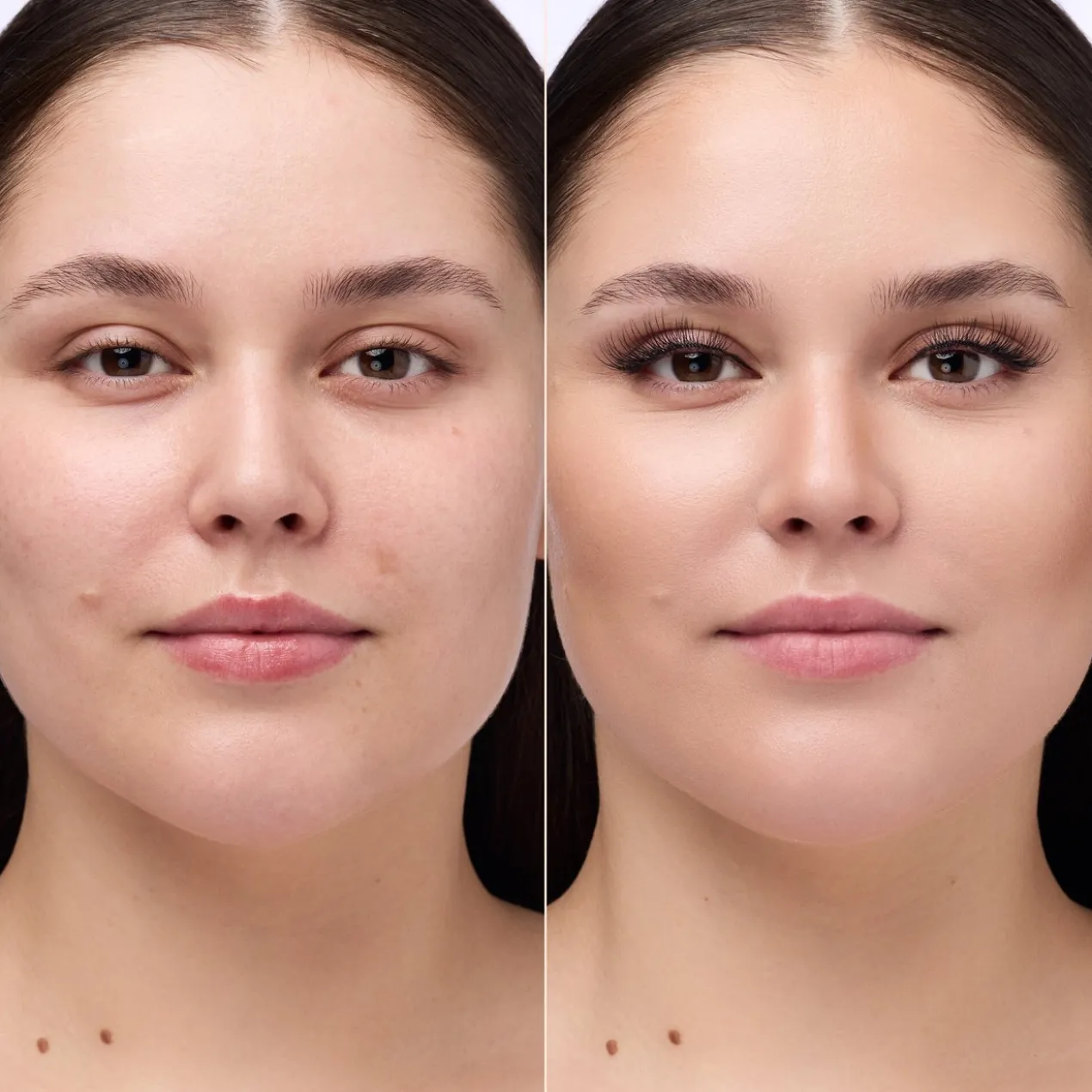 Faked Natural Cluster Faux Cils