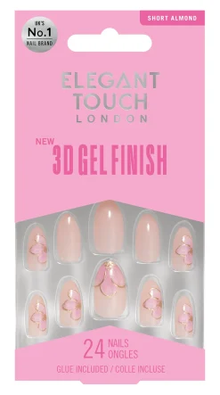 Faux Ongles 3D Gel Finish Gilded Petal