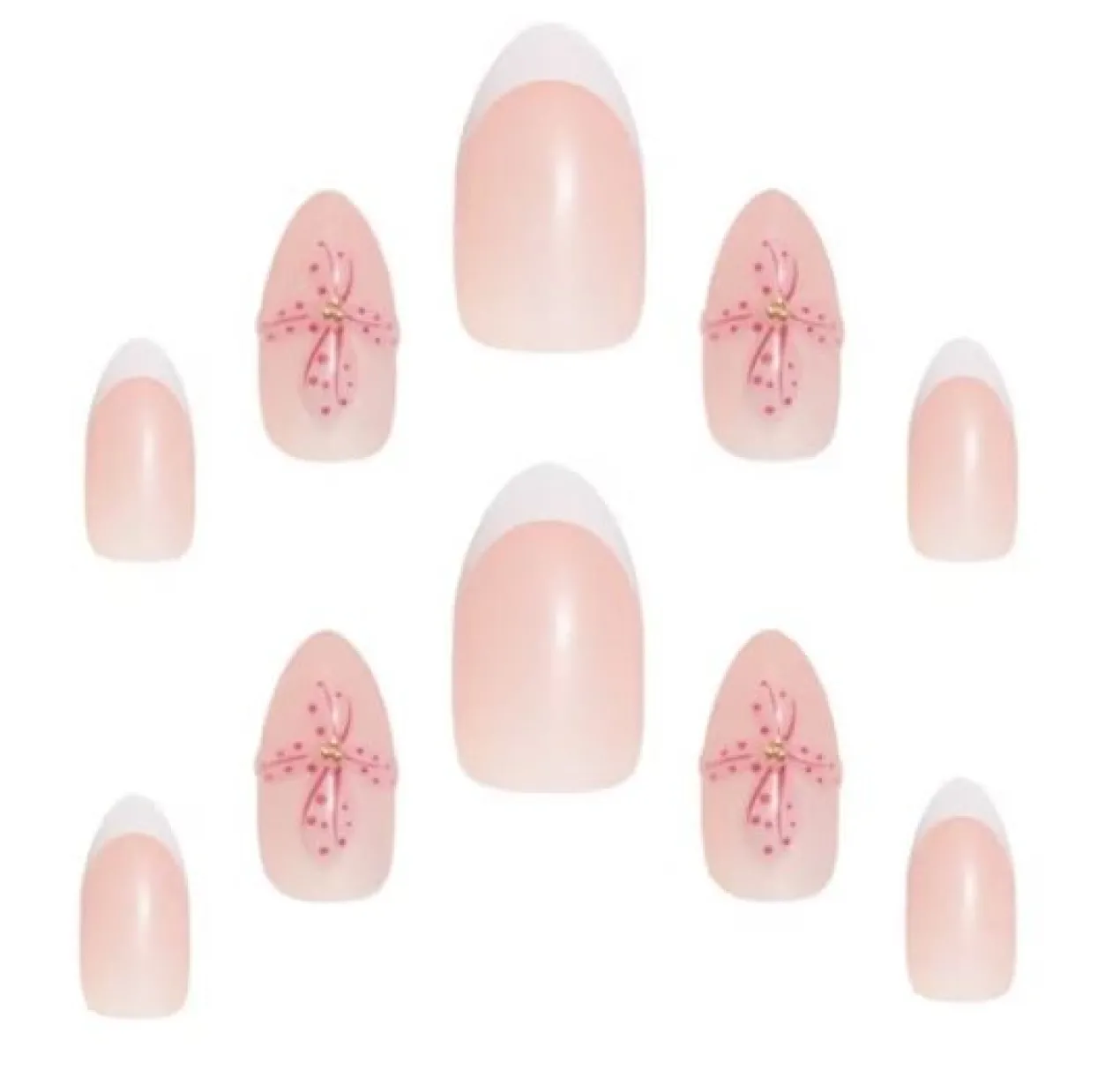 Faux Ongles 3D Gel Finish Orchid Bloom