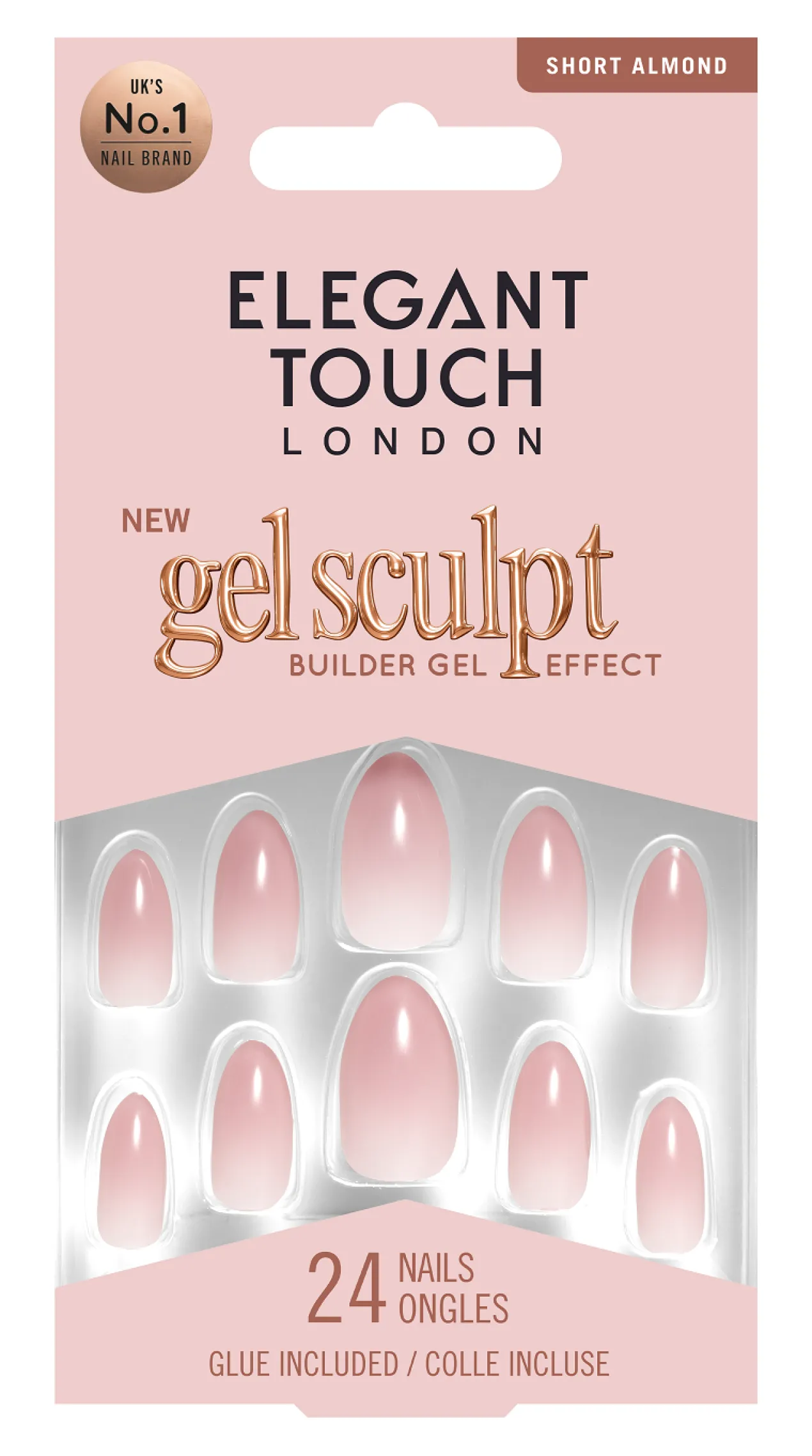 Faux Ongles Gel Sculpt Rose Latte