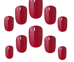 Faux ongles rouge intense Rich Red
