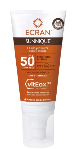 Fluide Solaire Visage et Décolleté SPF 50+